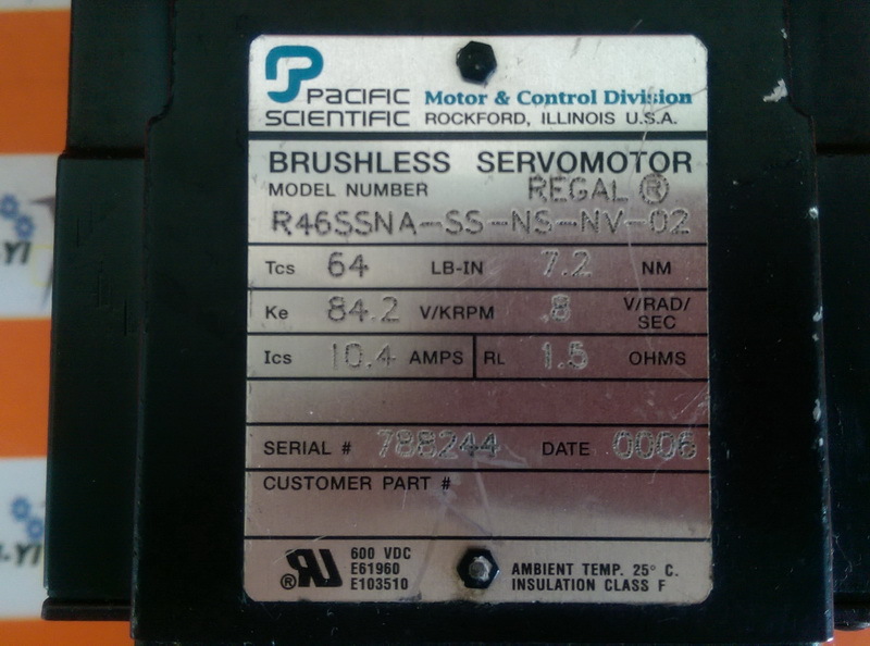 Pacific R Ssna Ss Ns Nv Brushless Servomotor Plc